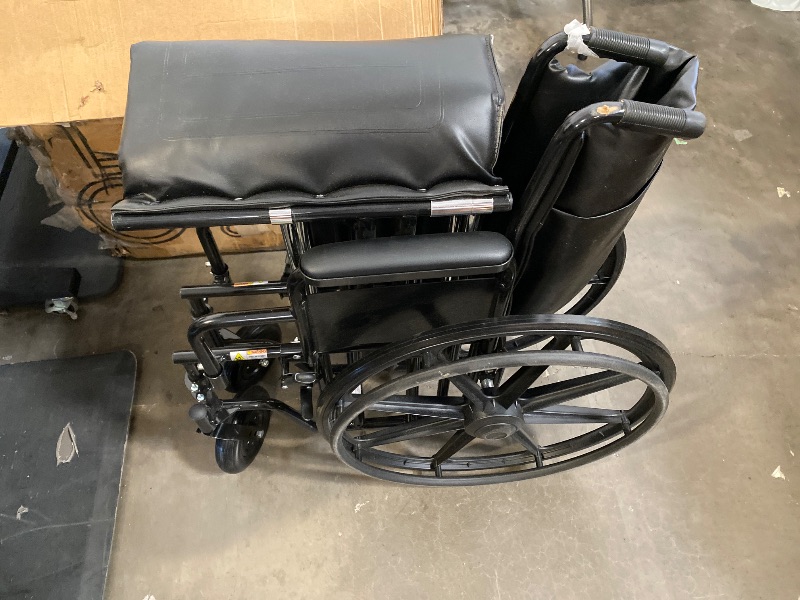 Photo 1 of Medline Reclining Wheelchair, Desk-Length Arms and Elevating Leg Rests, 20" x 18" Seat (W x D)