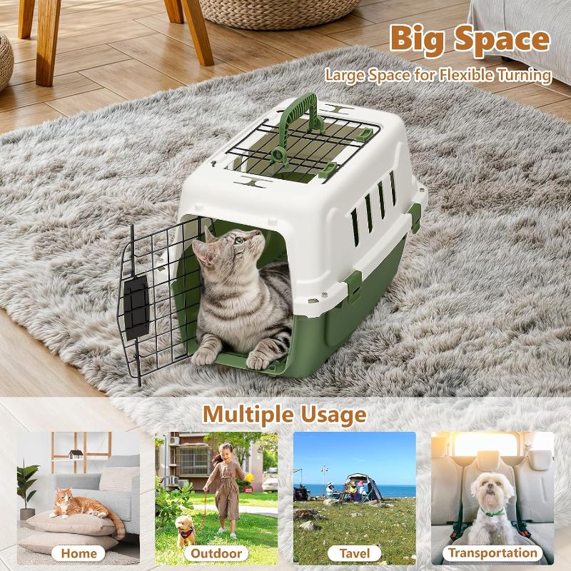 Photo 1 of Athena Collection 18" Hard-Sided Travel Pet Carrier for Small Dogs and Cats