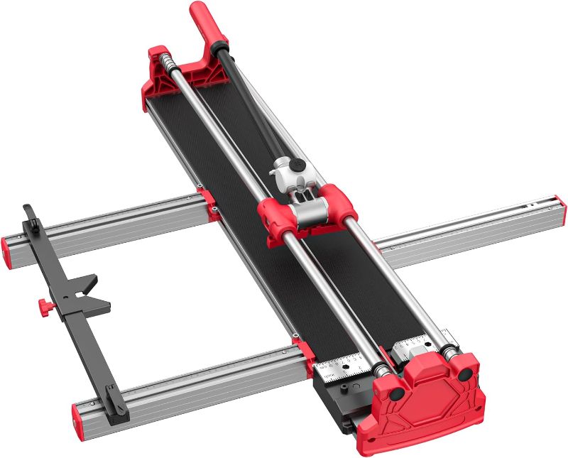 Photo 1 of 48'' Double Track Manual Tile Cutter with Laser Cutting Guide Porcelain Tile Cutter with Split Platen,Double Aluminum Base