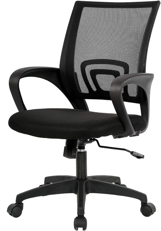 Photo 1 of BestOffice Ergonomic Office Chair | Mid-Back Swivel Desk Chair | Dark Black