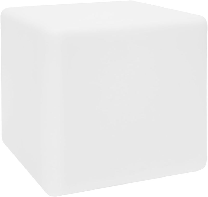 Photo 1 of 16" Inch LED Light Cube Stools Chair w/Remote Control RGB 16 Colors Rechargeable