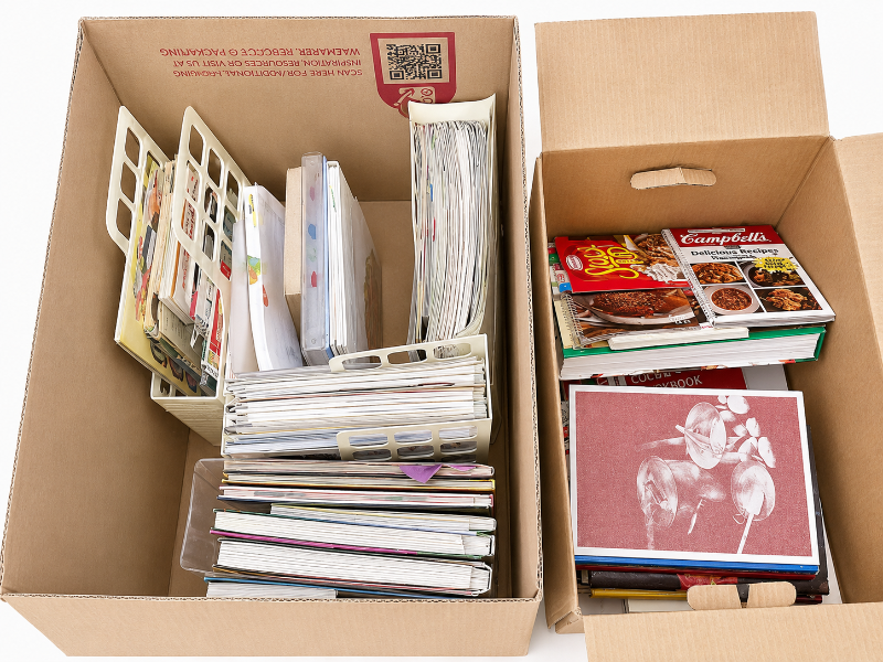 Photo 1 of 2 BOXES OF COOKBOOKS AND COOK MAGAZINES