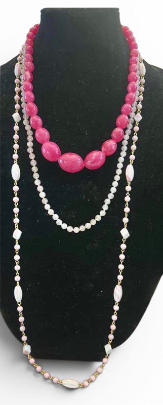 Photo 1 of THREE VINTAGE NECKLACES