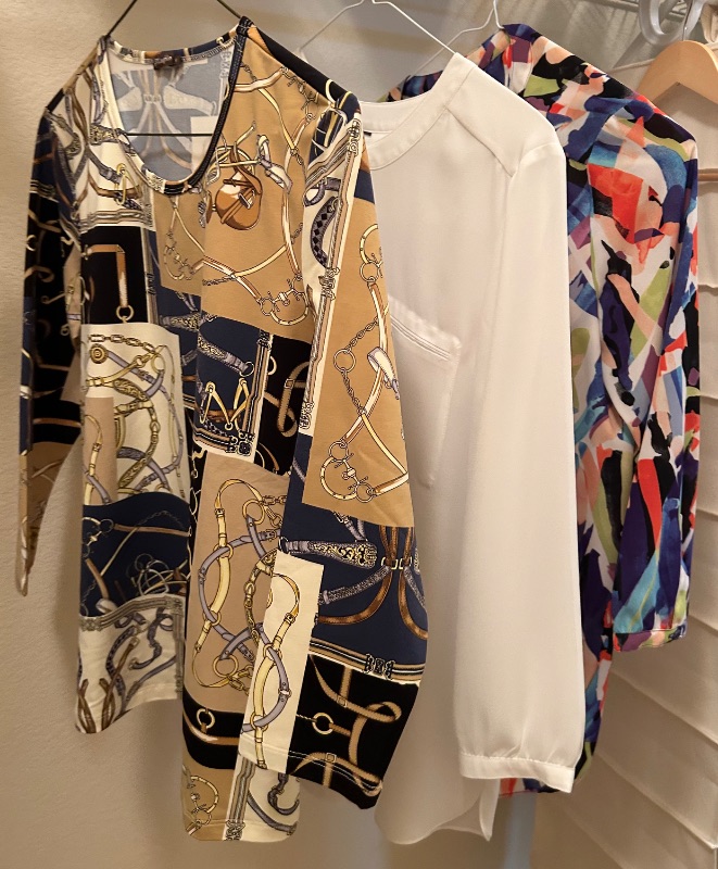 Photo 1 of 3- J MCLAUGHLIN NYDJ  BUTTON FRONT BUTTON BLOUSES