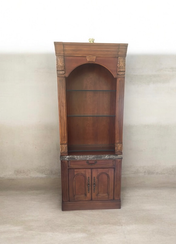 Photo 1 of PARKER HOUSE HUNTINGTON 32" OPEN TOP BOOKCASE W ANTIQUE VINTAGE PECAN FINISH 32" X 80"
