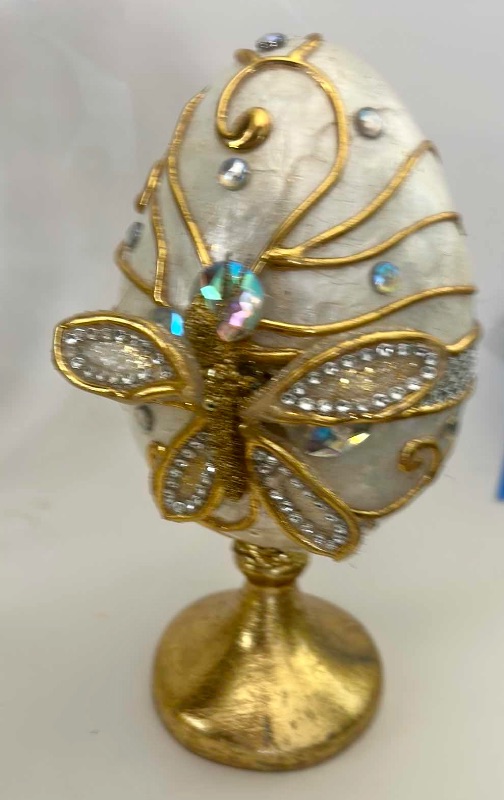 Photo 1 of 3 DECORATIVE EASTER EGG DECOR/COLLECTIBLES (TALLEST 10”)