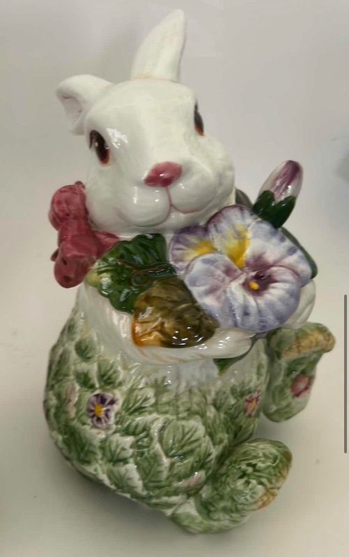 Photo 1 of 3 DECORATIVE EASTER BUNNY DECOR/COLLECTIBLES (TALLEST 9”)