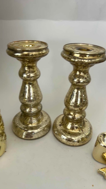 Photo 1 of 5 PC GOLD TONE HOME DECOR (TALLEST 9.5”)