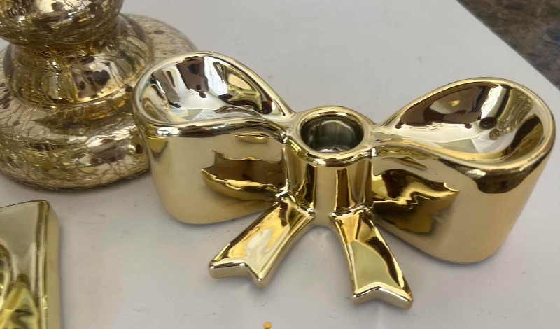 Photo 1 of 5 PC GOLD TONE HOME DECOR (TALLEST 9.5”)