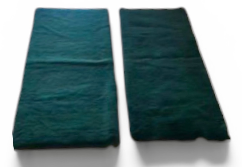 Photo 1 of 2-NEW LUXE FOREST GREEN FAUX FUR RUGS 24“ X 60“