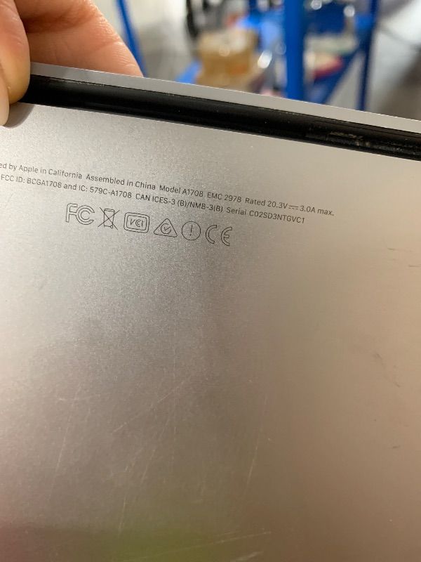 Photo 1 of APPLE MACBOOK PRO MODEL A1708 (NO POWER CORD) $300
