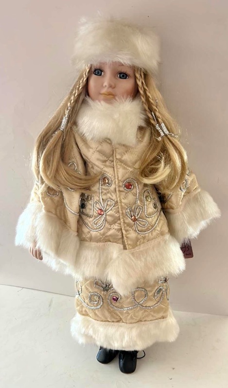 Photo 1 of MONGAI THE WINTER PRINCESS PORCELAIN DOLL DESIGNED BY ARTIST HARRY LIU. he