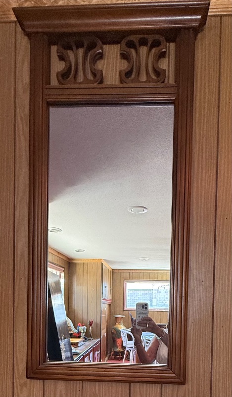 Photo 1 of VINTAGE FRAMED WALL MIRROR 20” X 42”