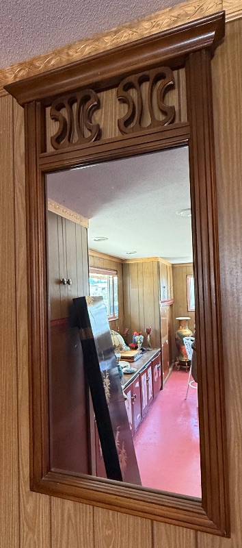 Photo 1 of VINTAGE FRAMED WALL MIRROR 20” X 42”