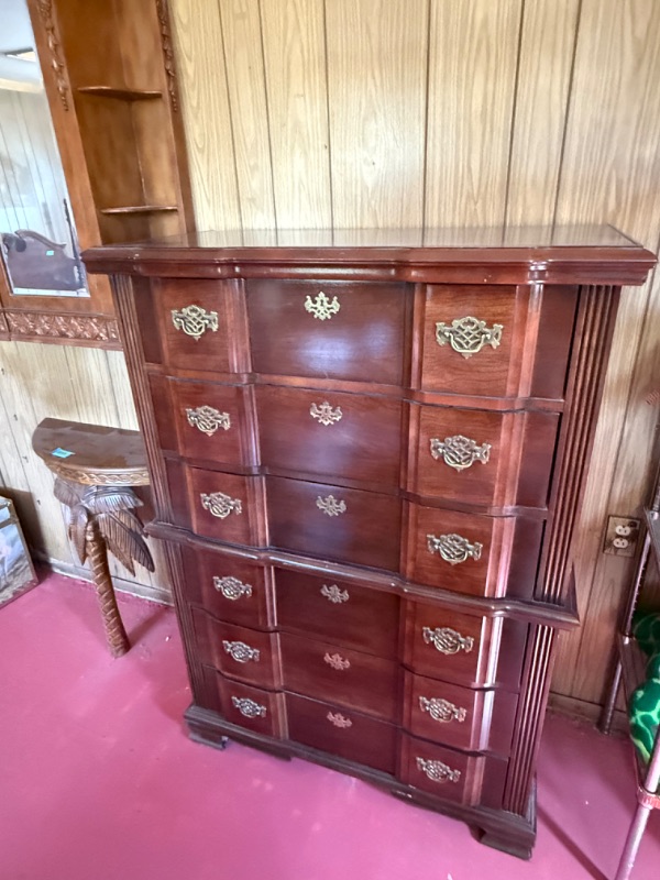 Photo 1 of VINTAGE GEORGIAN DRESSER W BRASS HARDWARE (38”x18” H52”)