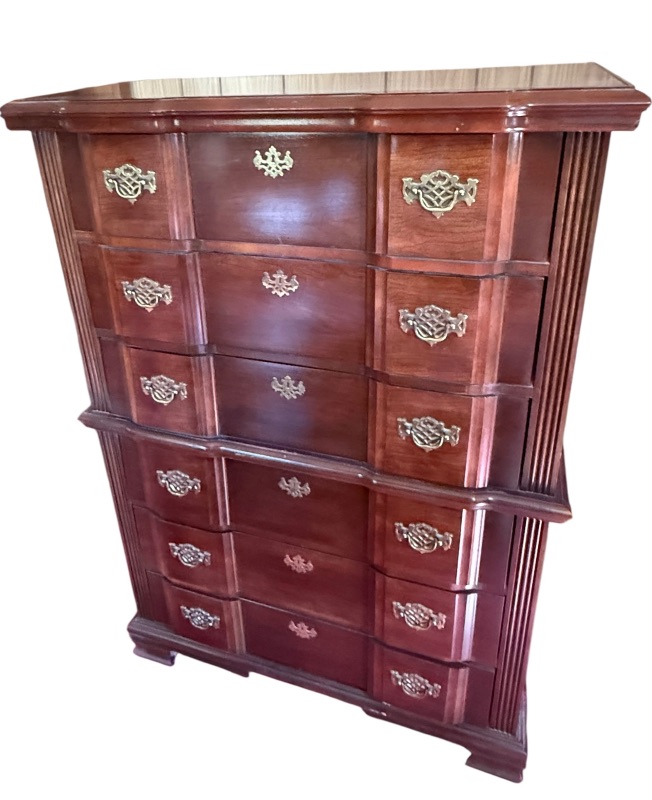 Photo 1 of VINTAGE GEORGIAN DRESSER W BRASS HARDWARE (38”x18” H52”)