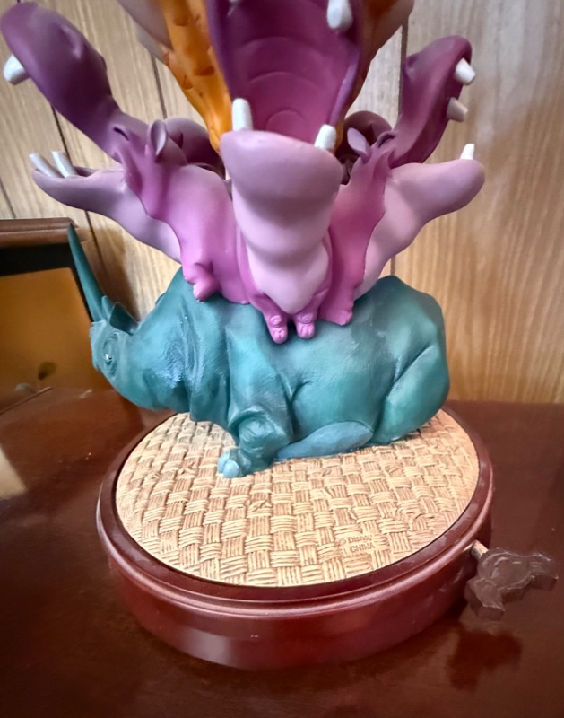 Photo 1 of DISNEY THE LION KING "I JUST CAN'T WAIT TO BE KING" 10TH ANNIVERSARY MUSICAL ROTATING SNOW GLOBE H18”