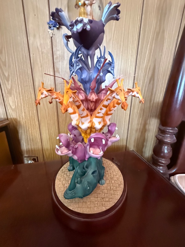 Photo 1 of DISNEY THE LION KING "I JUST CAN'T WAIT TO BE KING" 10TH ANNIVERSARY MUSICAL ROTATING SNOW GLOBE H18”