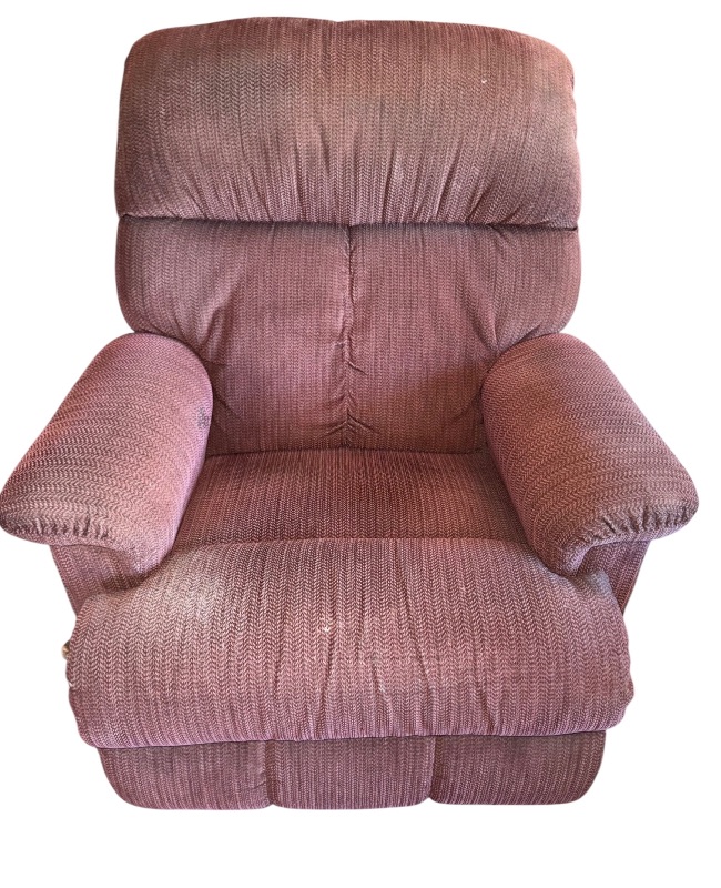 Photo 1 of LA-Z-BOY BURGUNDY FABRIC RECLINER