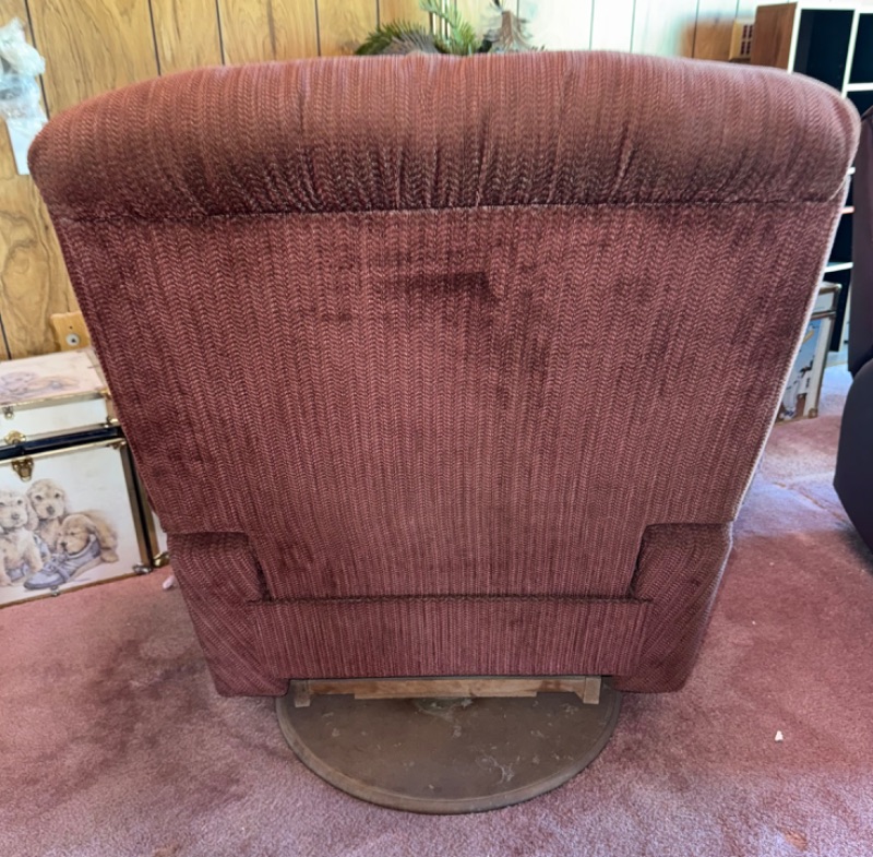 Photo 1 of LA-Z-BOY BURGUNDY FABRIC RECLINER