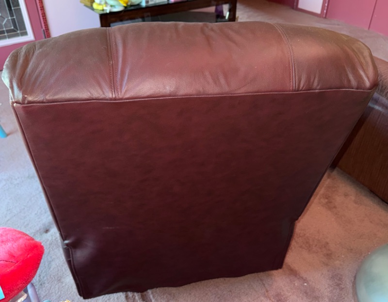 Photo 1 of BURGUNDY LEATHER RECLINER