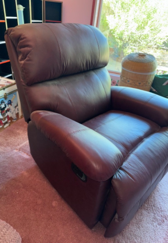 Photo 1 of BURGUNDY LEATHER RECLINER