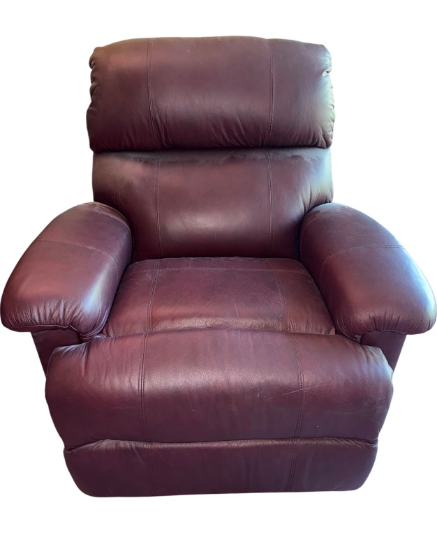 Photo 1 of BURGUNDY LEATHER RECLINER