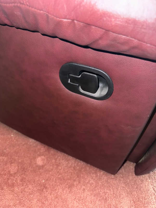 Photo 1 of BURGUNDY LEATHER RECLINER