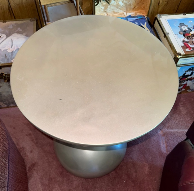 Photo 1 of SILVER MODERN ACCENT TABLE H24”