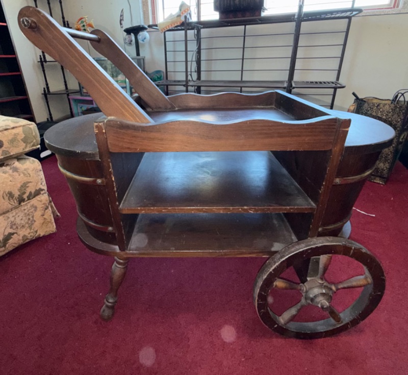 Photo 1 of VINTAGE WOOD FLOWER CART 32”x15” H30”