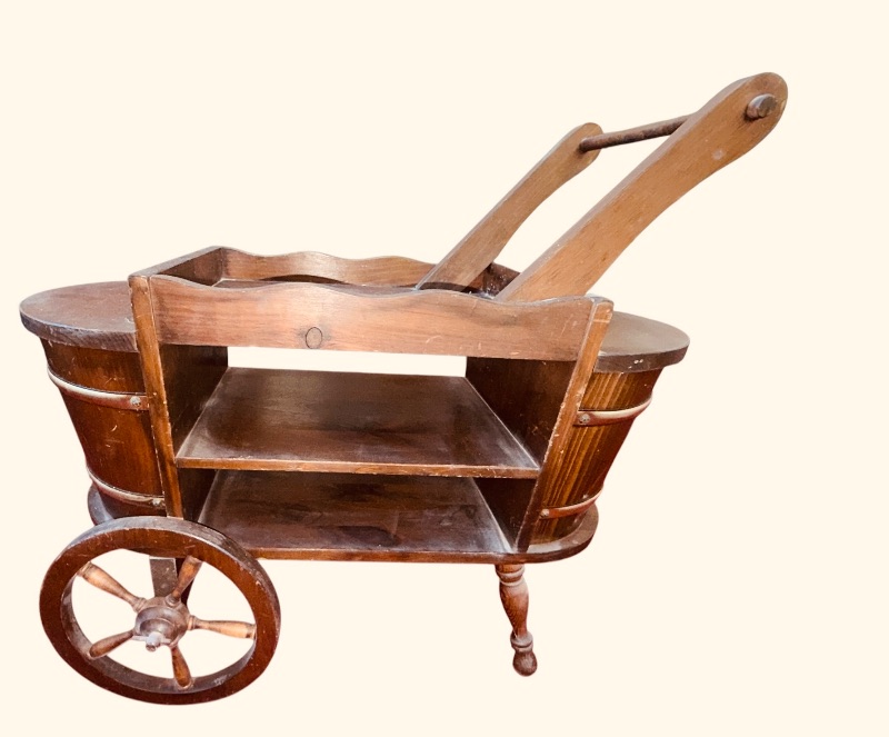 Photo 1 of VINTAGE WOOD FLOWER CART 32”x15” H30”
