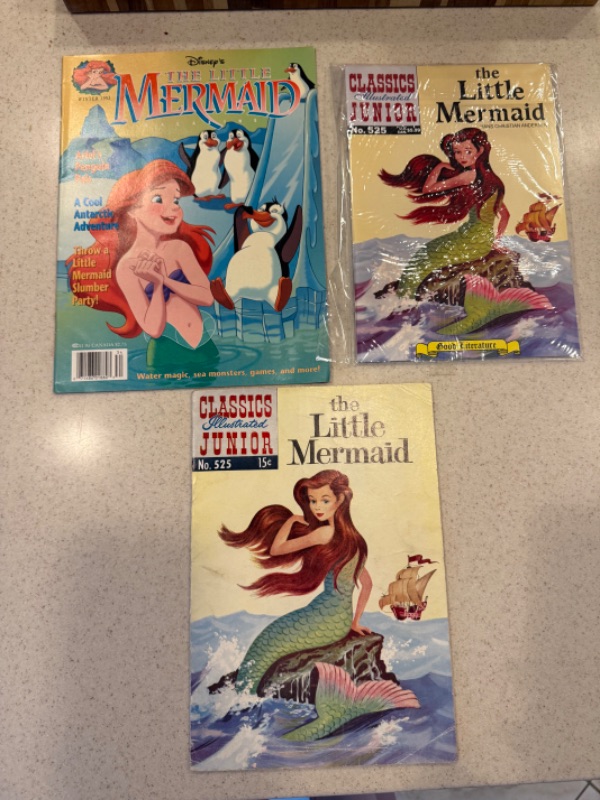 Photo 1 of 3-VINTAGE COLLECTIBLE LITTLE MERMAID COMIC BOOKS