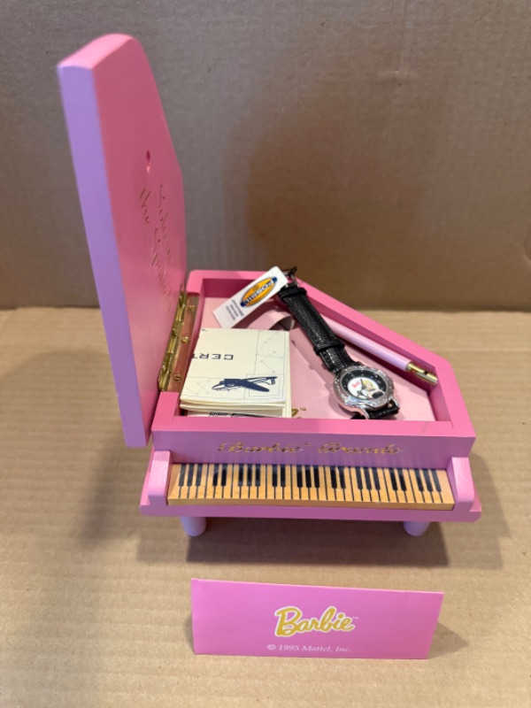 Photo 1 of NEW COLLECTIBLE BARBIE WATCH IN PIANO STORAGE CASE