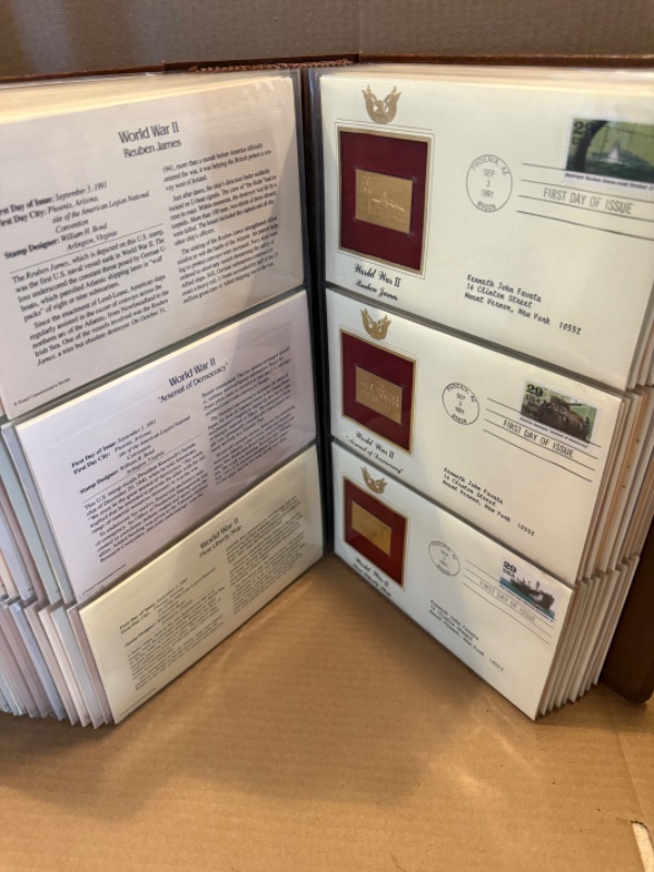 Photo 1 of GOLDEN REPLICAS OF UNITED STATES STAMPS BOOK