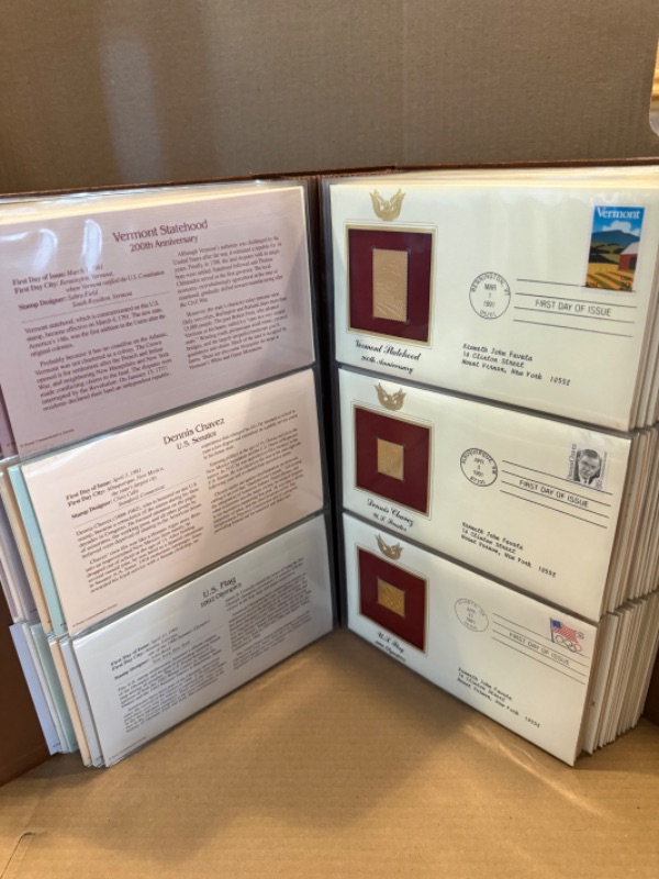 Photo 1 of GOLDEN REPLICAS OF UNITED STATES STAMPS BOOK