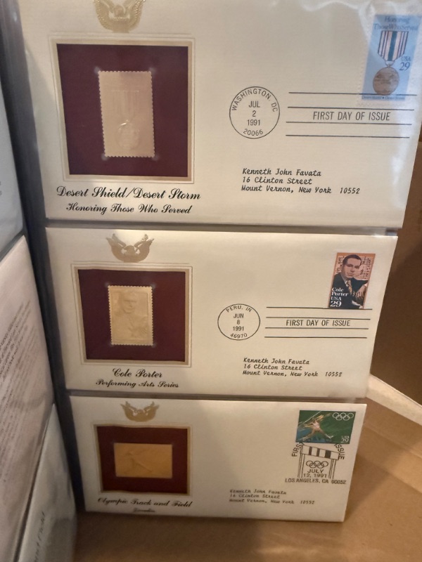 Photo 1 of GOLDEN REPLICAS OF UNITED STATES STAMPS BOOK