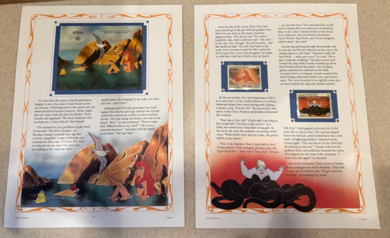 Photo 1 of THE LITTLE MERMAID CLASSIC MOVIE DOMICA STAMP STORY PANELS