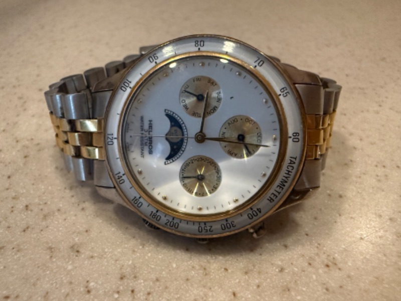 Photo 1 of HELBROS SILVER & GOLD WRISTWATCH