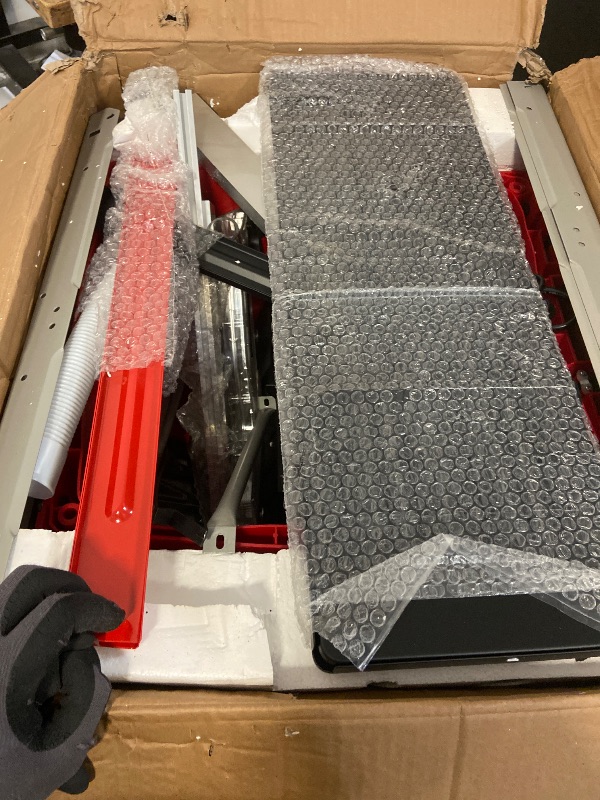 Photo 1 of 10 inch Table Saw, Portable Benchtop Table Saw, Stand & Push Stick, 5000RPM, Adjustable Blade Height, With Port for Connecting Dust Collector, 90°Cross Cut & 0-45°Bevel Cut
