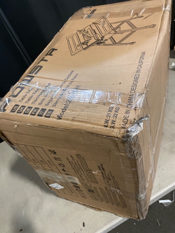 Photo 1 of 10 inch Table Saw, Portable Benchtop Table Saw, Stand & Push Stick, 5000RPM, Adjustable Blade Height, With Port for Connecting Dust Collector, 90°Cross Cut & 0-45°Bevel Cut