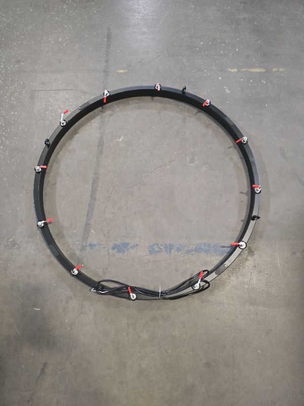 View 2 of 36-Light Black 2-Tiers Candle Style Wagon Wheel Chandelier