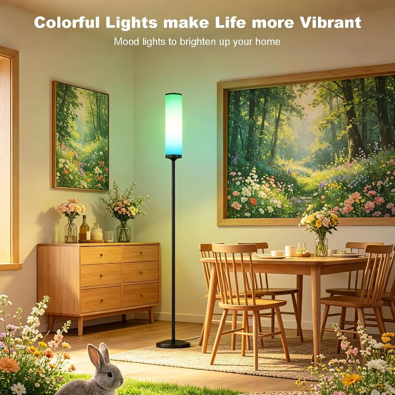 Photo 1 of Smart App Led Floor Lamp,RGBIC Color Changing Standing Lamp