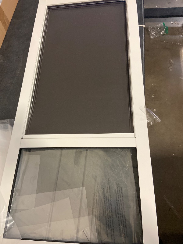 Photo 1 of Endura Flap Pet Door for Vinyl Sliding Glass Doors | Weatherproof & Insulated Dog Door for Vinyl Sliders | Durable with Secure Locking Cover | White, XL Flap, 77"-80.5" Slider Height