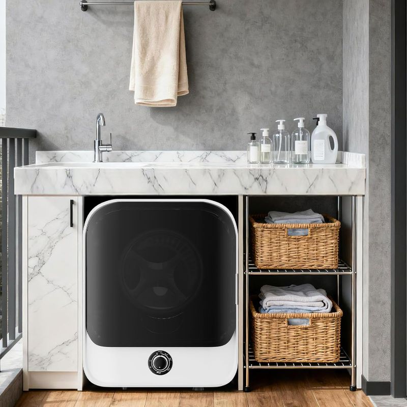 Photo 1 of TABU 2.6 Cu.Ft. Compact Dryer, Portable Clothes Dryer for Laundry, White