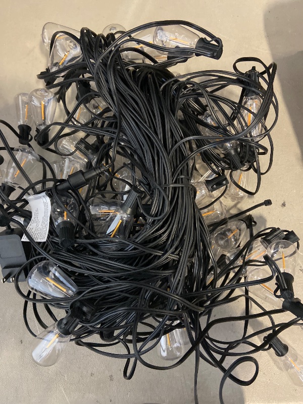 View 3 of Tenmiro 200FT Outdoor String Lights, Ultra Long LED Patio Lights with Shatterproof High Brightness S11 Edison Bulbs, Outside Hanging Light Waterproof for Backyard Deck Porch Party Decor 2700K