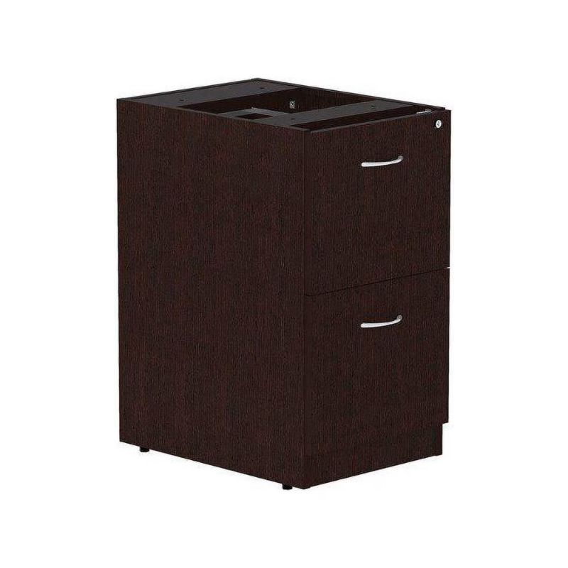Photo 1 of Vertical Pedestal File Cabinet With 2 File Drawers, Espresso