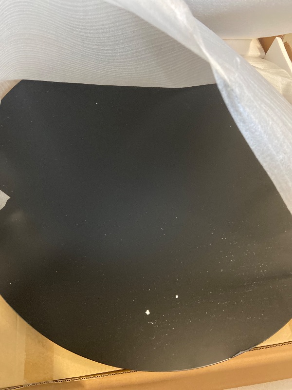 Photo 1 of Cassio Black Coffee Table, Round Modern Accent Table with Sculptural Base (COF9200A)
