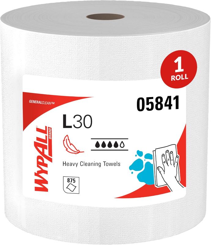 Photo 1 of WypAll GeneralClean L30 Heavy Duty Cleaning Towels, 875 Sheets (05841)