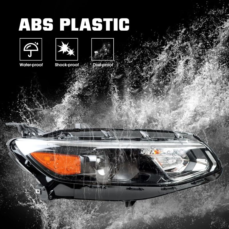 View 2 of Headlight Assembly Compatible With Chevy Chevrolet Malibu XL (Low) 2016 2017 2018 Halogen Headlamp Replacement Front Light Driver left Side GM2502426 84088430
