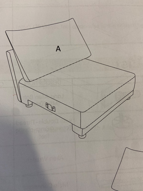 View 4 of  Armless Chair For Sectional Sofa